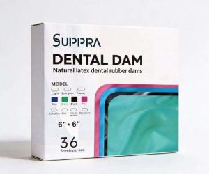 Goma Dique 6x6 azul medio x 36 uds - Bader