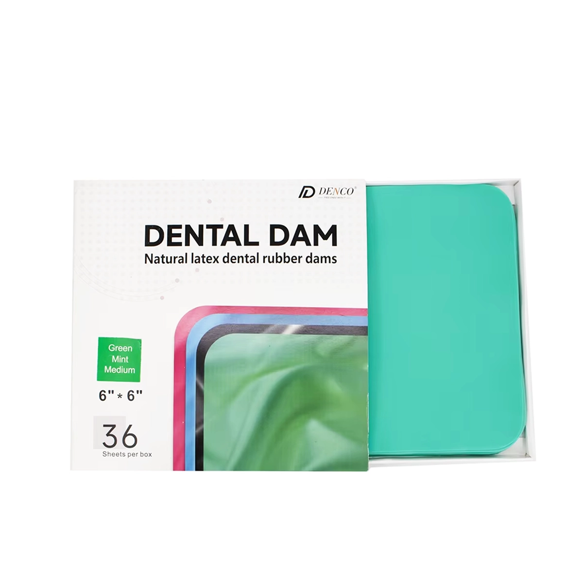 Goma Dique 6×6 – 36 Uds Dental Dam