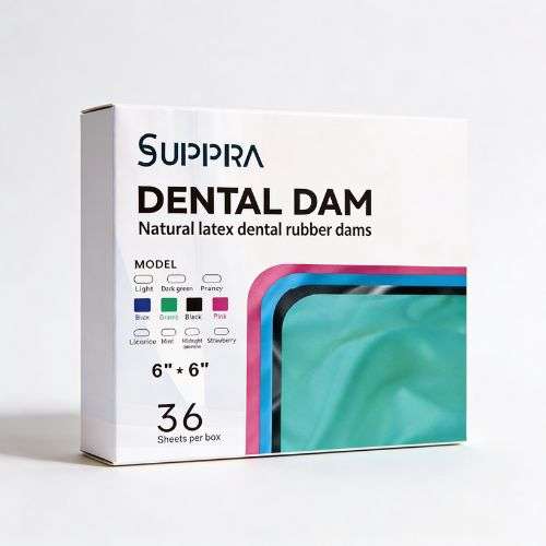 Goma Dique 6x6 azul medio x 36 uds - Bader