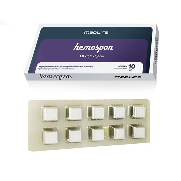 Gelita Hermostática Hemospon x 10 uds Maquira