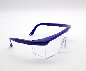 Lente protector transparente marco azul