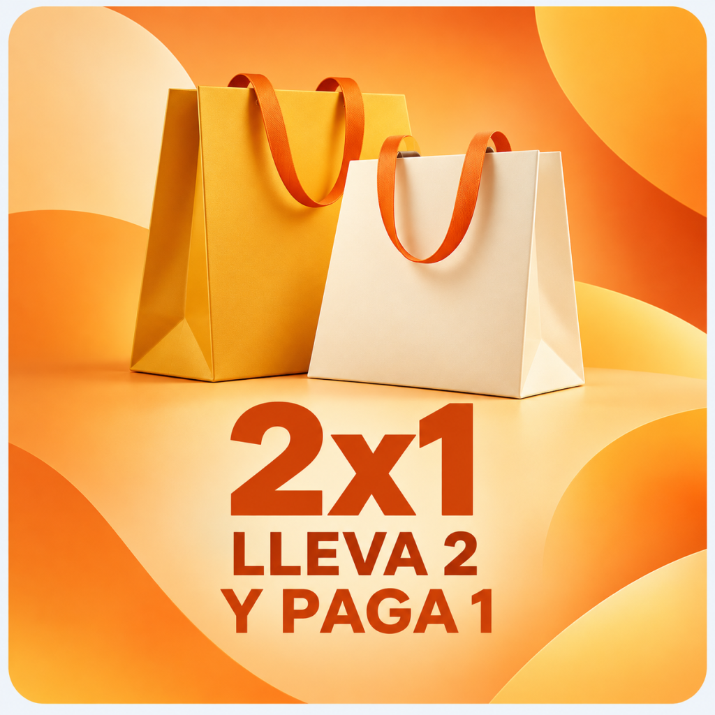 2x1: lleva 2 y paga 1